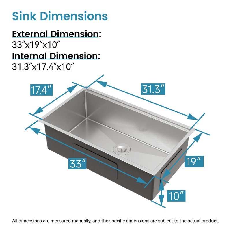 Black Undermount Kitchen Sink - Complete Package