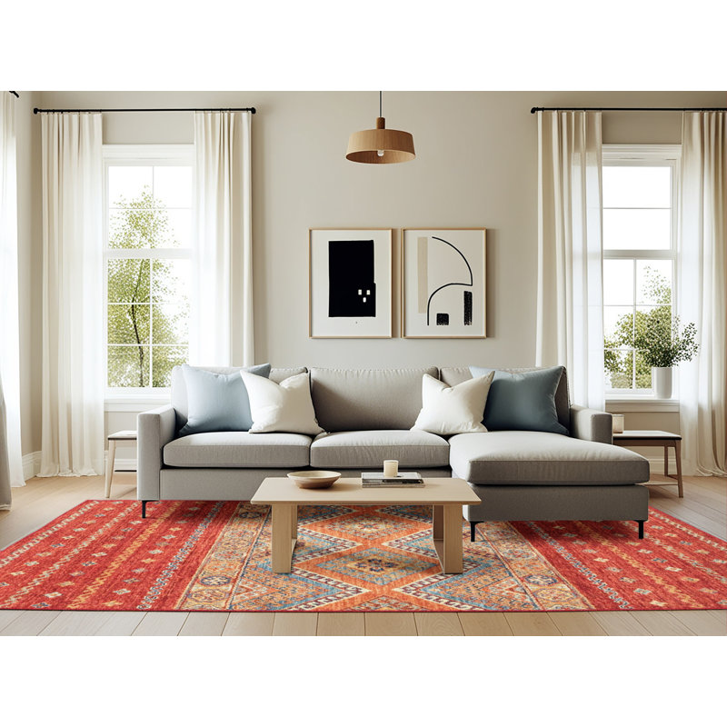 Abstract Indoor Rug, Rectangle 6' x 9'