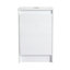 Armoire de salle de bain autoportante 20 po, portes à fermeture douce, blanc brillant, (emballage KD) (meuble-lavabo seulement)