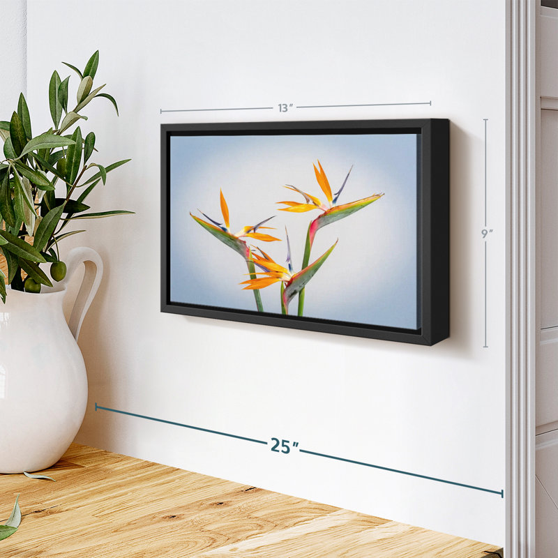 Impression sur toile jaune Strelitzia jaune, H 9 po x l 13 po