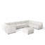 Canapé modulaire réversible en forme de U 9 pièces avec repose-pieds amovible-133007506