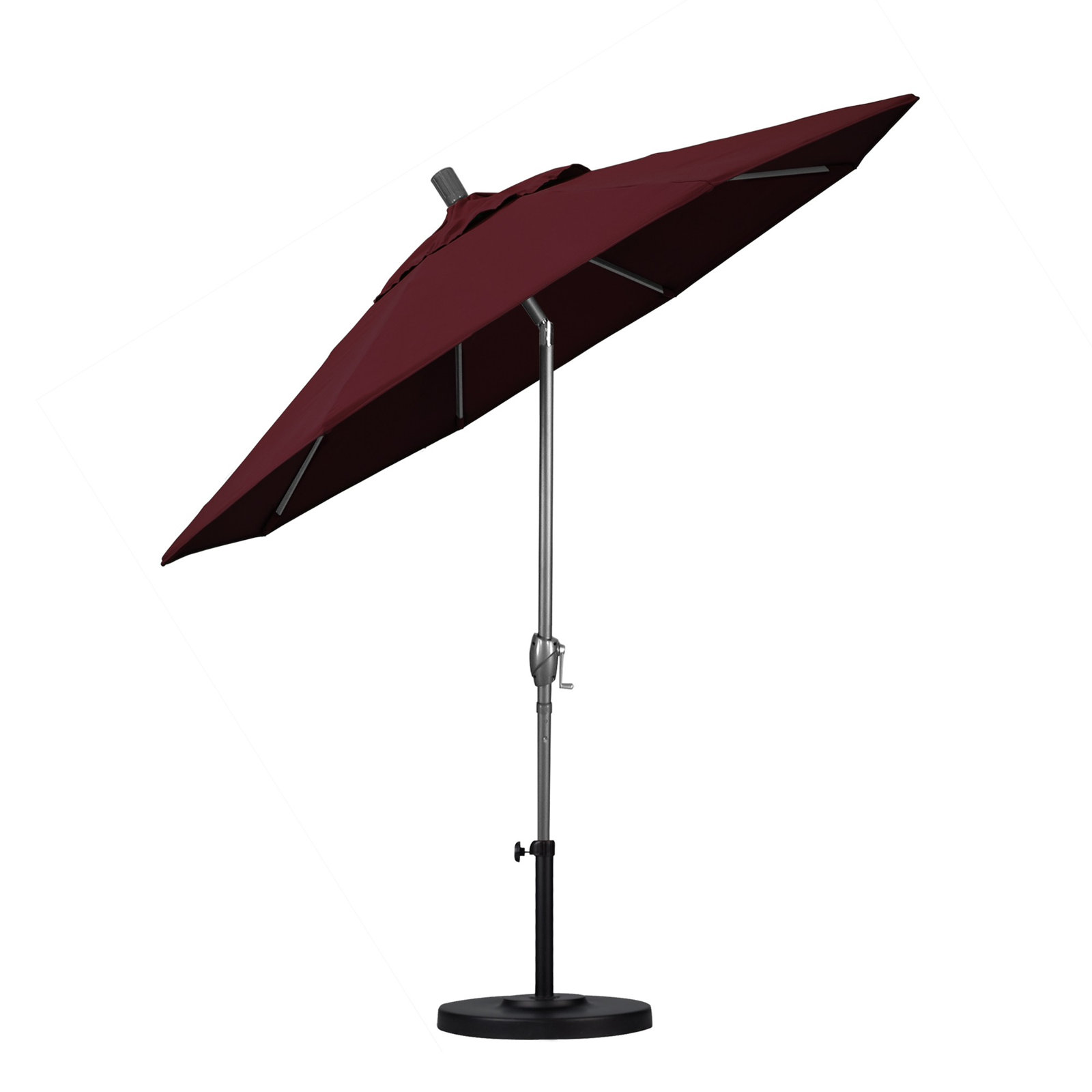 Pacific Trail Series 90'' Outdoor Umbrella, Burgundy Performance Canvas