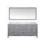 Meuble-lavabo double l 72 po x P 22 po et miroir 70 po Jacques-66637742-90699650
