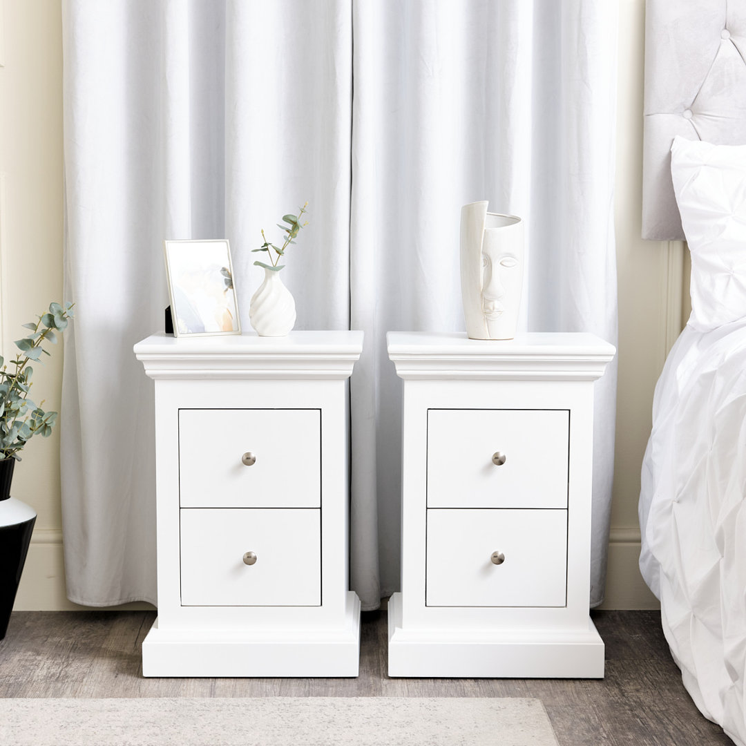 Caudell 40cm W Manufactured Wood Bedside Table