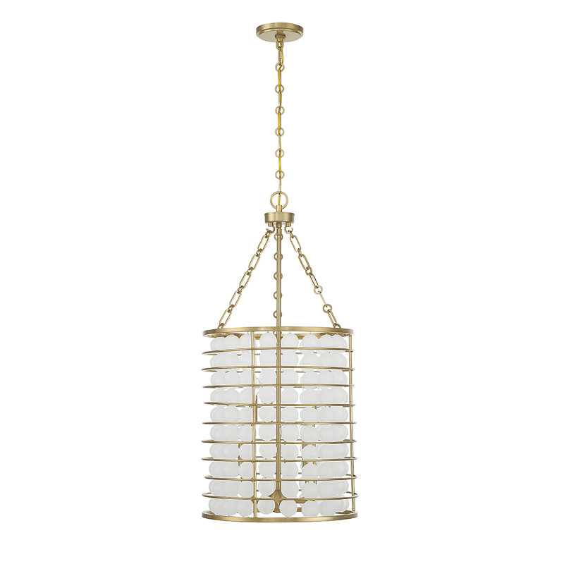 Luminaire suspendu cylindrique 6 lumières