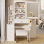 Table de chevet avec armoire de chevet-2023143902