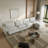 5-Piece Modular Linen Power Reclining Sectional Sofa With Zero-Gravity-1809652964-1809509879