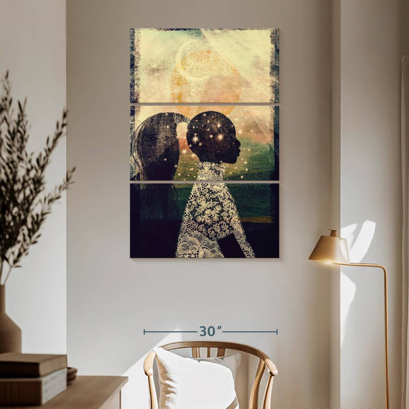 Leisha The Sun Stars And Moon, 65" H x 42" W