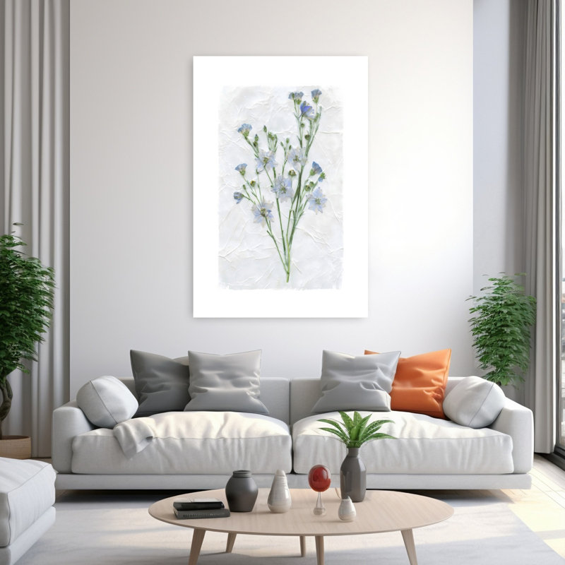 Art mural rétro Decoupage Floral II, H 60 po x l 40 po