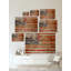 «American Flag», reproduction sur bois de pin naturel-2062207777