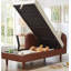 Canapé de rangement 65 po en PU et velours-1647072765