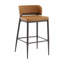 Metal And Leathaire Barstool (Set Of 2)