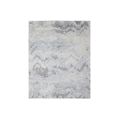 Tapis marocain contemporain en laine épaisse et moelleuse ivoire 8 pi x 9 pi 10 po 5E326B0541764E92B663469287D41753