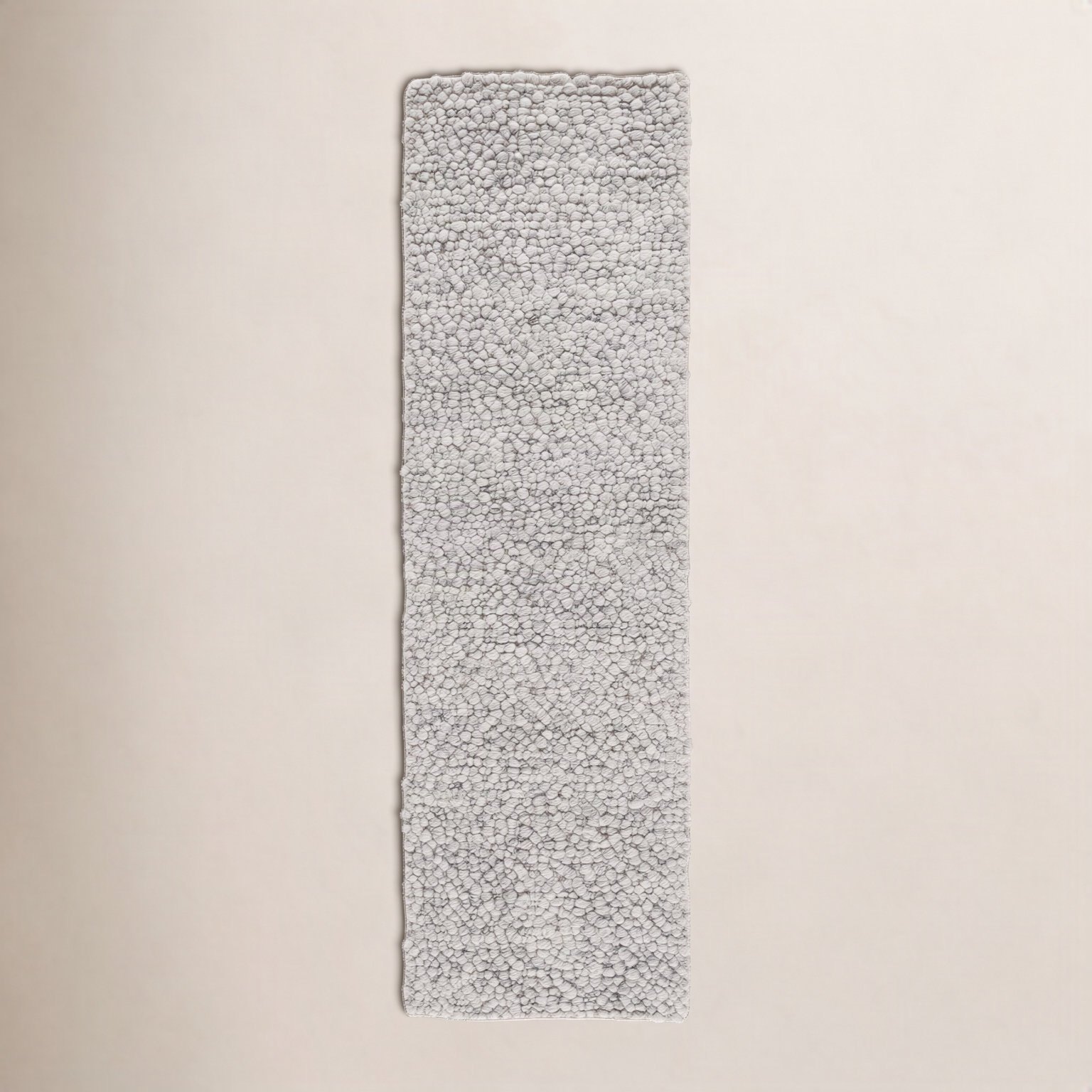 Aaliyah Light Grey Hand-Woven Rug, Runner 2'3" x 8'