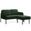 Canapé moderne en L en polyester avec repose-pieds-1130890652-1130890649