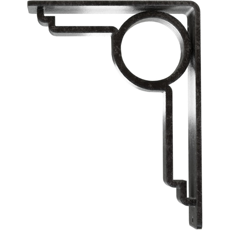 Support en fer forgé Maria, H 8 po x l 2 po x P 5,5 po, Argent antique