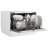 Danby 18" 24" 52 dB ENERGY STAR Certified Smart Dishwasher with Adjustable Rack and Tall Tub White Stainless Steel