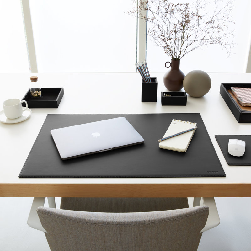 Amirra Leather Paper Organiser, Black