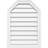 Octagonal Top Surface Mount Functional Brickmould Frame PVC Gable Vent-43320002