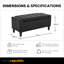 Luxury Faux Leather Ottoman Stool-964677269