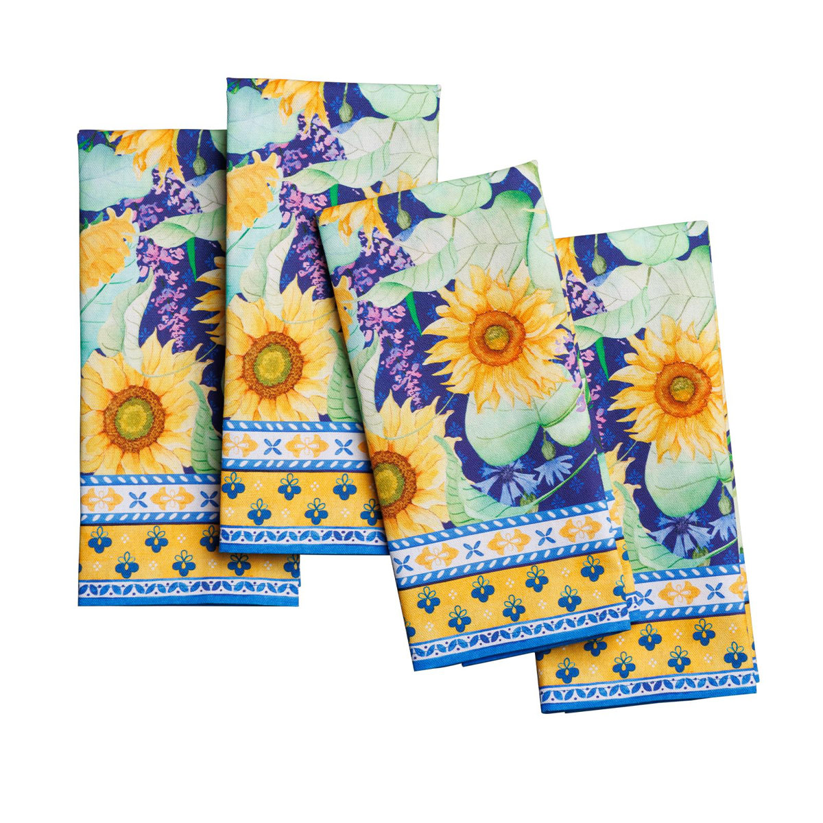 Maison d' Hermine Cloth Napkins Set of 4 100% Cotton Everyday Reusable ...