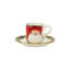 Ensemble de 4 tasses à espresso et soucoupes Old St. Nick