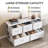 Amanah 39.1'' W 5-Drawer Dresser for Bedroom, White Storage Unit with Sturdy Steel Frame, TV Stand with Wooden, Chest of Drawers for Closet, Living Room-1212428787