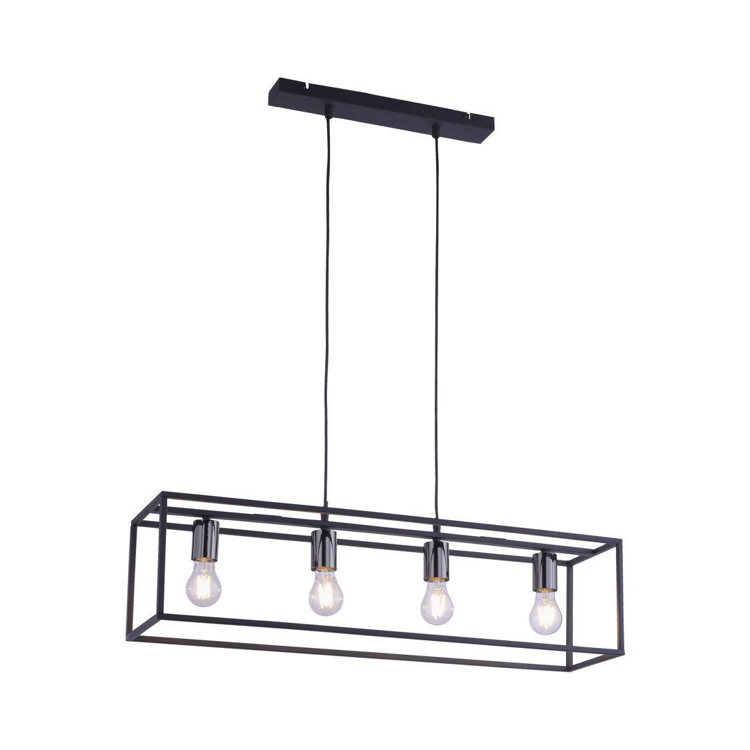 Cordoba 4 - Light Black Square/Rectangle Pendant