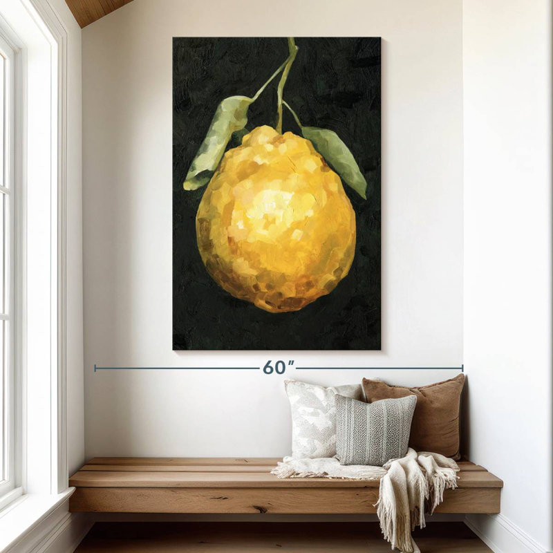 Yarlin Dark Lemon II, 51" H x 34" W