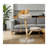 Brown and Natural Wood Cat Tree with Solid Wood Jute Scratching Posts