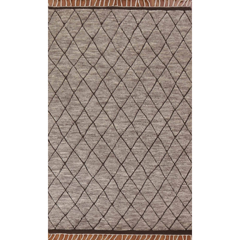 One-of-a-Kind 5'2" X 8'1" New Age Wool Area Rug in Brown