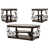 3 Pieces: Coffee Table, 2 End Tables