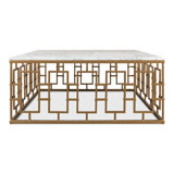 Brass Gate Solid Wood Coffee Table
