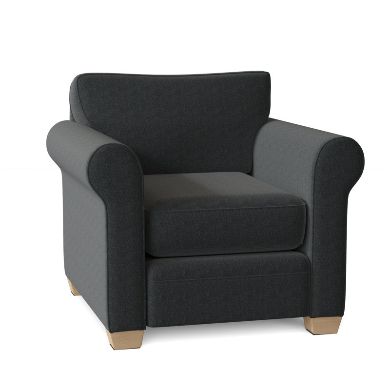 Fauteuil Quaker, Brut, Indigo Bennett