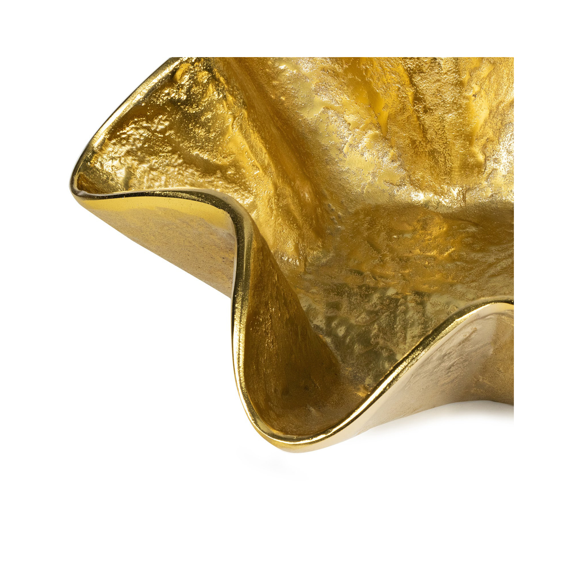 Pedicoat Metal Bowl Small, 4.75" H x 12" W x 12" D, Brass