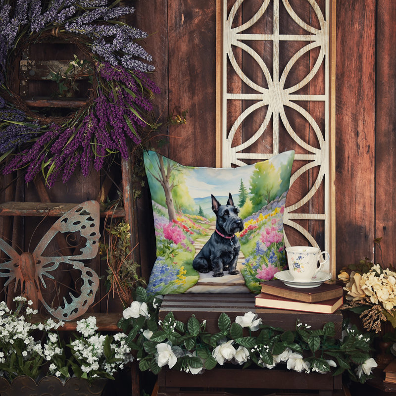 Coussin décoratif intérieur / extérieur Spring Path, H 14 po x l 14 po