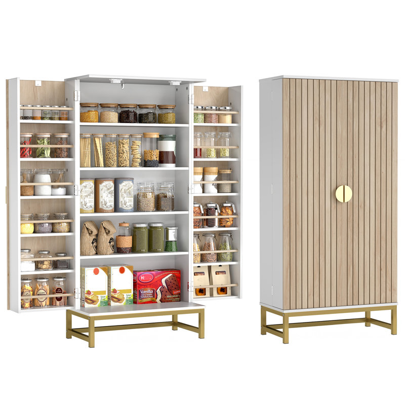 Armoire de rangement 47 po avec 12 tablettes de porte