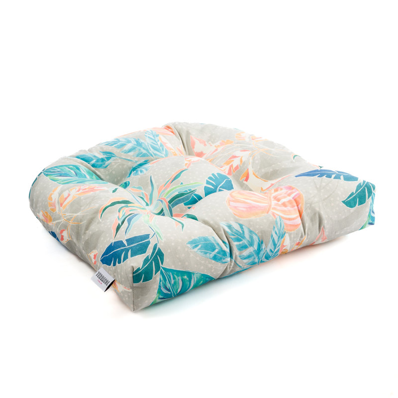  Italia Acrylic Outdoor Chair Cushion, Tahiti Turquoise