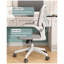 Chaise de bureau ergonomique en filet blanc