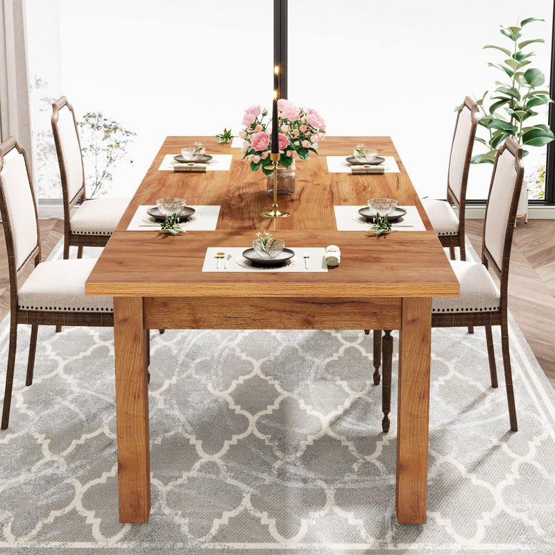 Casellas Solid Wood Base Dining Table