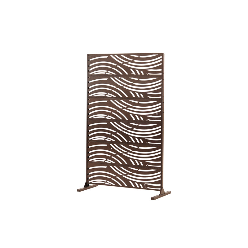 Cloison de protection 71 po x 47,2 po, Brun