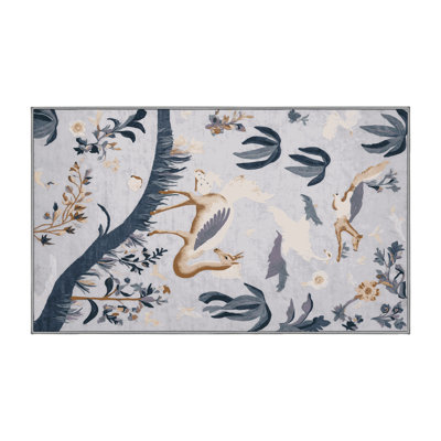 Machine Washable Beige Area Rug