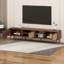 Meuble télé, console avec grand espace de rangement avec tablette ouverte