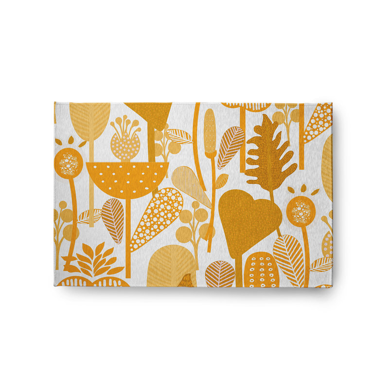 Chenille Floral Indoor Rug, Rectangle 2' x 3'