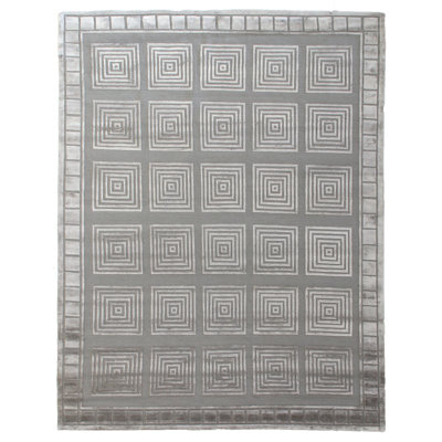 Metro-Velvet Geometric Area Rug