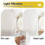 Ensemble de 2 rideaux semi-diaphanes avec passe-tringle blanc en laine-1835334139