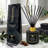 Black Velvet Reed Diffuser Set Black