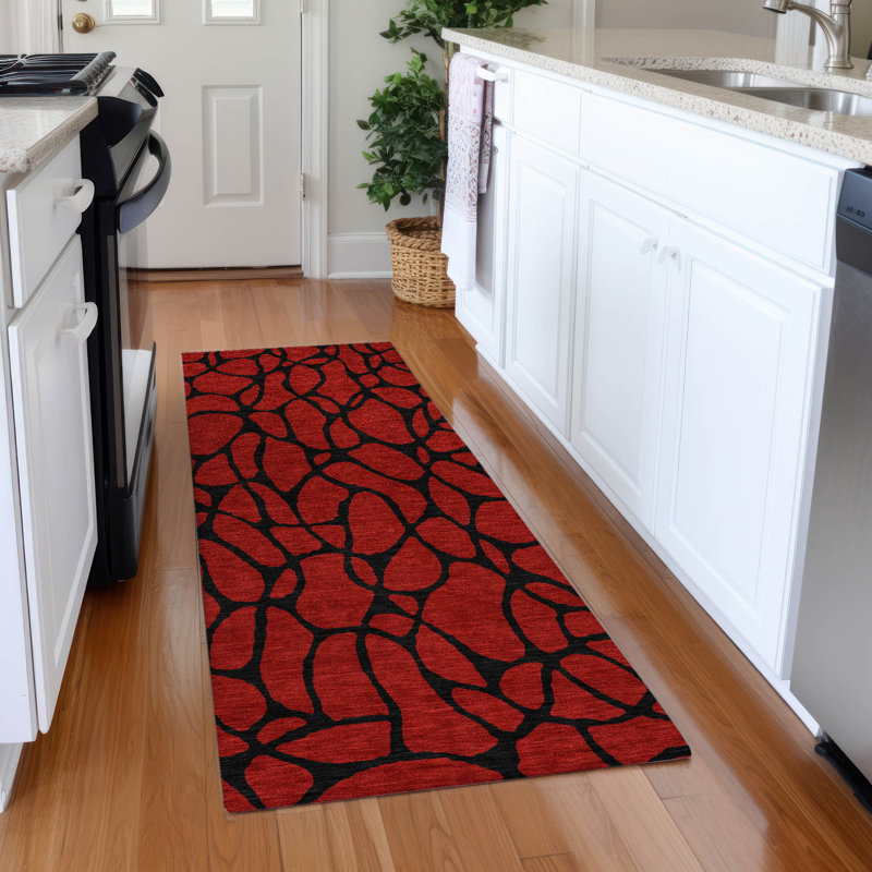 Premium Machine Washable Mayfield AMF1023 Geometric Rug, Runner 2'3" x 7'6"