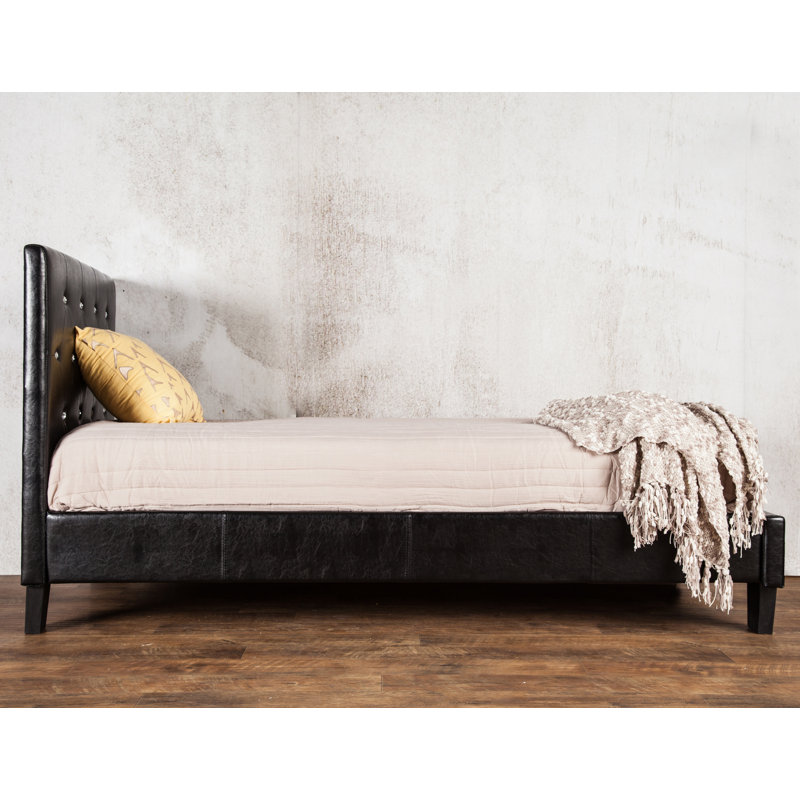 Lit plateforme Devis, Noir, Simple