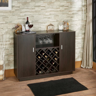 Armoire à vin à finition espresso